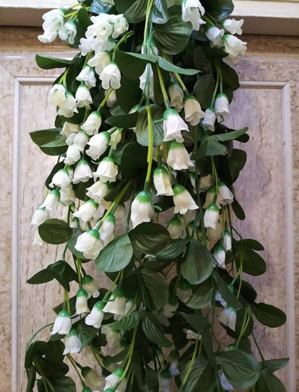 VRB Dec™ Artificial Rose Orchid Flowers Bunch | Orchid Hanging Flowers Decoration|Artificial Flower for Home Decor Wall Hanging for Diwali/Ganpati/Christmas/Valentine Decoration.