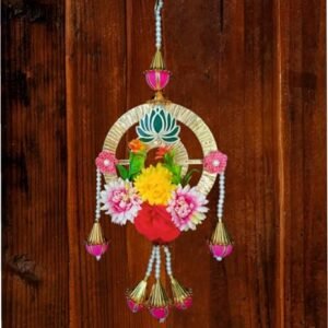 VRB DecTM 1 Set Lotus Hangings for Decoration/shubh labh for Door Entrance/hangings/toran for Home Decoration/shubh labh Door Hanging/Ganpati/Diwali Decor.