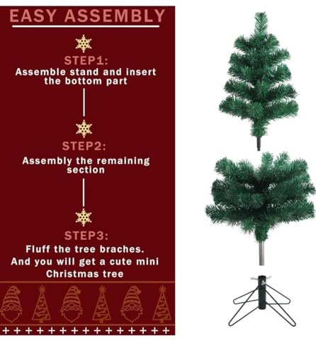 VRB DecTM 1 Pcs Chritmas/Xmas Tree with Decorative Items/Chritmas Tree Decoration for Home/Office/Living Decoration x mas Tree with Decorative Items ( Tree with Free Decoration)