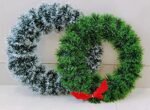 VRB Dec™ 1 - Pcs Christmas Wreath for Front Door Wall Hanging/Wall Bowknot Hanging Decoration for Xmas Party/Door 0rnament - Christmas Decorations for Home/Gifts/Wreath   *