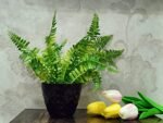 VRB Dec™ 1 Pcs Fake Plants Mini Artificial Greenery Potted Plants for Home Decor Indoor Office Table Room Farmhouse