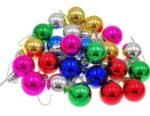 VRB Dec™ 24 Pcs Christmas Balls Ornaments Shatterproof Gold Xmas Trees Parties Decorations Balls for Holiday Wedding Party Decoration,with Hanging Hole