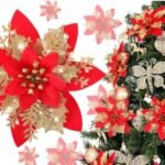 Red Glitter Poinsettia