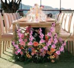 VRB Dec (Pack of 3 Artificial Bougainvillea Glabra Fake Plant Flowers for Home, Room,Office | Flowers for Vases | Decoration Items for Living Room (Without Pot) (Light Pink - 3pcs)