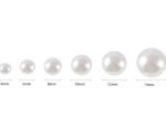 VRB Dec Artificial Pearls Beads Moti Pearls Beads for Jewellery Making, Beads for Bracelet Making, Resin Art,Beads, Crafting, Scrap Booking and Embroidery DIY Craft (12MM (300Pcs), Off-White)
