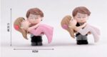 VRB Dec 2 Set Couples Miniature,Figurine,Statue for Valentine Gift, Home,Bedroom,Valentine,Gifts for Girlfriend, Living Room,Office,Restaurant Decor,Wedding,Showpiece,Gifts Figurines (Model 9)