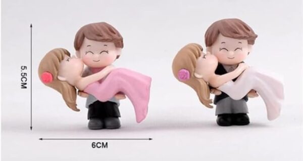 VRB Dec 2 Set Couples Miniature,Figurine,Statue for Valentine Gift, Home,Bedroom,Valentine,Gifts for Girlfriend, Living Room,Office,Restaurant Decor,Wedding,Showpiece,Gifts Figurines (Model 9)