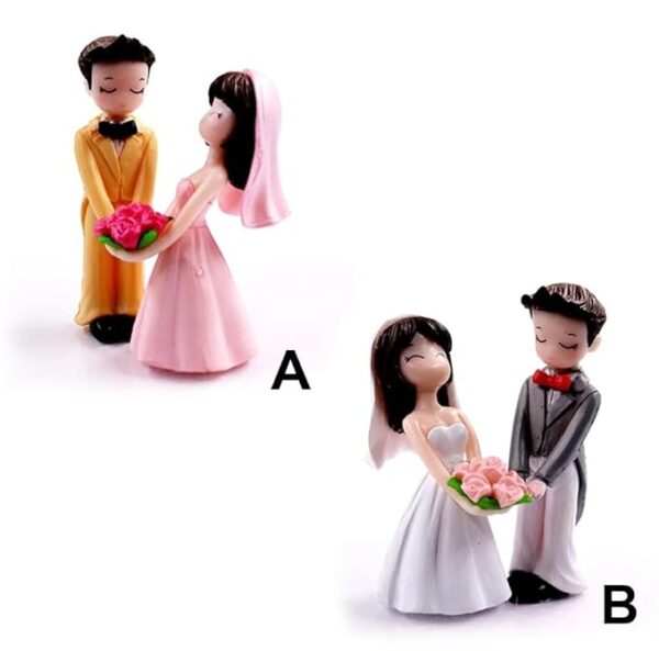 VRB Dec 2 Set Couples Miniature,Figurine,Statue for Valentine Gift, Home,Bedroom,Valentine,Gifts for Girlfriend, Living Room,Office,Restaurant Decor,Wedding,Showpiece,Gifts Figurines (Model 13)
