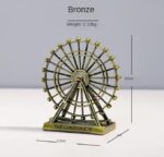 VRB Dec Brass 1 Set For Statue Study Office Desk Decor Showpiece Gift Decoration Accessories Items Decorative Showpeice For Home (The London Eye), Bronze