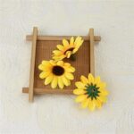 VRB Dec 100 pcs Sunflower Artificial Flowers for Decoration,Artificial Flower,Flowers for Hair Styling,Flowers for Pooja,Plastic Flowers for Home Decor,Diwali,Christmas,Floating Flowers. (100 Pcs)