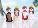 VRB Dec 2 Set Couples Miniature,Figurine,Statue for Valentine Gift, Home,Bedroom,Valentine,Gifts for Girlfriend, Living Room,Office,Restaurant Decor,Wedding,Showpiece,Gifts Figurines (Model 6)