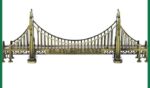 VRB Dec Brass 1 Set for Statue Study Office Desk Decor Showpiece Gift Decoration Accessories Items Decorative Showpeice for Home (London Bridge), Gold