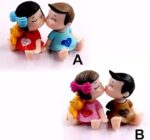 VRB Dec 2 Set Couples Miniature,Figurine,Statue for Valentine Gift, Home,Bedroom,Valentine,Gifts for Girlfriend, Living Room,Office,Restaurant Decor,Wedding,Showpiece,Gifts Figurines (Model 4)