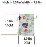 VRB Dec 50 Pcs Organza Bags, White Wedding Favor Bags,Jewelry Gift Bags for Party, Jewelry, Christmas, Festival, Bathroom Soaps, Makeup Organza, Wrapping Supplie (Color 1)