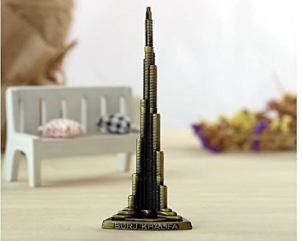 VRB Dec Brass Tm 1 Set for Statue Study Office Desk Decor Showpiece Gift Decoration Accessories Items Decorative Showpeice Home (Burj Khalifablack,Gold)