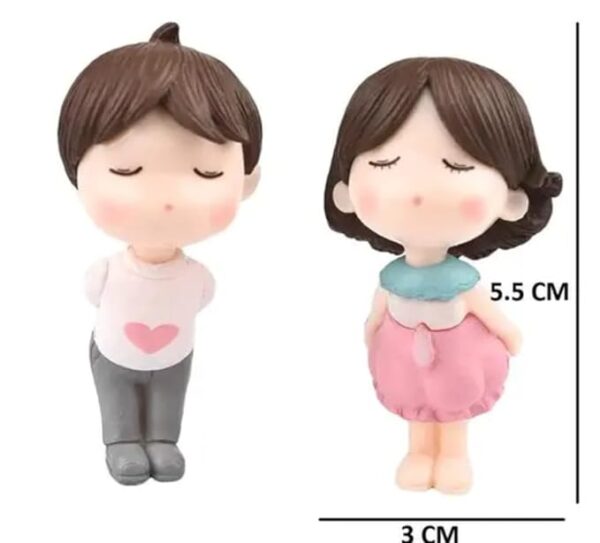 VRB Dec 2 Set Couples Miniature,Figurine,Statue for Valentine Gift, Home,Bedroom,Valentine,Gifts for Girlfriend, Living Room,Office,Restaurant Decor,Wedding,Showpiece,Gifts Figurines (Model 7)