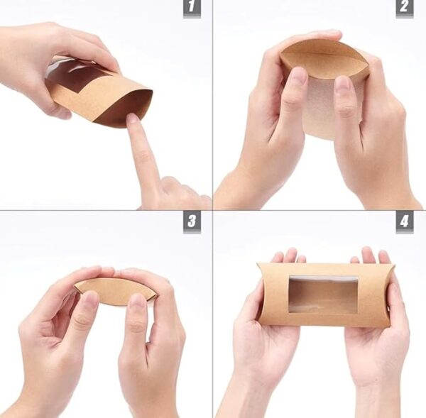 VRB Dec 100 pcs Small Brown Folding Gift Boxes for Packaging/Gift Boxes for Gifting,hamper boxes for gift empty,gift hamper box for gifting,return Gifting,Chocolates, Dry Fruits, Wedding & Pooja Gifts. (100 pcs Brown Box)