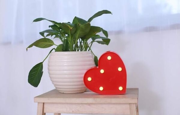 VRB Dec plastic 1 Pcs Led Marquee Alphabet Letters Light Sign For Home/Kitchen Decoratrion Decor Walls Hanging Birthday Party Light And Wall Lamp (Heart, Heart Shape,Red)