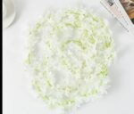 VRB Dec 1 Pcs Artificial Flowers Vine Silk Wisteria Garland Fake Ivy,(6 ft Long) Wedding Decoration Diwali/Ganpati/Christmas Decorations Fake Daisy Floral Vine Silk Hanging Flower for Home.