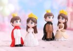 VRB Dec 2 Set Couples Miniature,Figurine,Statue for Valentine Gift, Home,Bedroom,Valentine,Gifts for Girlfriend, Living Room,Office,Restaurant Decor,Wedding,Showpiece,Gifts Figurines (Model 6)