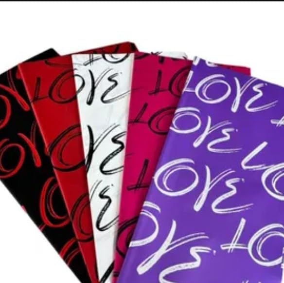 VRB Dec 20pcs Gift Wrapping Paper Sheet,Gift Paper,Gift Wrap Roll,Gift Cover Rapping Paper,Gift Packing Materials,Wrapping Paper for Gift Packing Birthday,valentine,Anniversary,Diwali,Christmas. (20 Pcs Love Printed Design Paper)