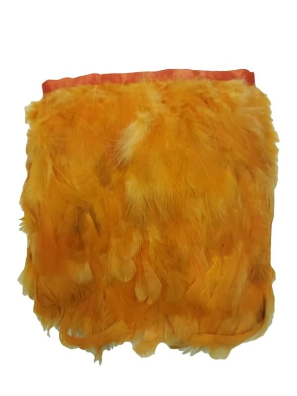VRB Dec Natural Hackle Pointed Dyed Feathers Trim Fringe Lace Art/Craft/DIY (3-5 Inch) (9 Meters).