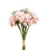 VRB Dec 1 Bunch Dahlia Artifical Flower Bunch Fake Flowers For Gifting, Home, Office, Bedroom Decoration Items Flowers For Vase (Without Vase Pot)