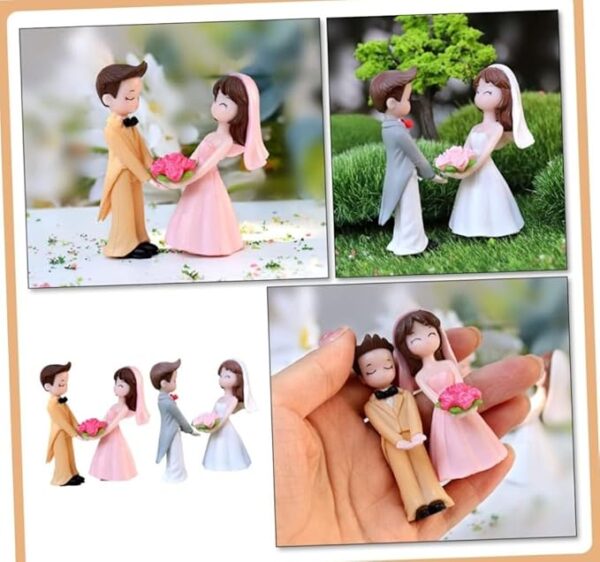 VRB Dec 2 Set Couples Miniature,Figurine,Statue for Valentine Gift, Home,Bedroom,Valentine,Gifts for Girlfriend, Living Room,Office,Restaurant Decor,Wedding,Showpiece,Gifts Figurines (Model 13)