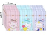 VRB Dec 50 Pcs Return Gift Bags - Potli Bags, Return Gift Bags for Kids Birthday - Gift Packing Bags - Goodie Bag for Return gifts - goodie bags - gift pouches for return gifts - guddy bags for return gifts (50 Pcs Happy Ribbon Bag)