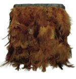 VRB Dec Natural Hackle Pointed Dyed Feathers Trim Fringe Lace Art/Craft/DIY (3-5 Inch) (9 Meters).