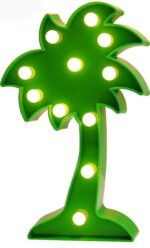 VRB Dec 1pcs Night Light LED Marquee Sign-Baby Light-Battery Operated Nursery Lamp, Decorative Light for Kid's Room/Party/Home/Wall Décor Party Light and Wall Lamp (Pack of 1) (Coconut Tree)