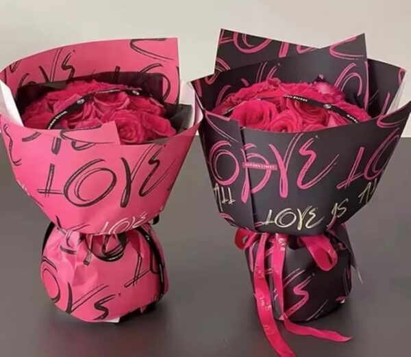 VRB Dec 20pcs Gift Wrapping Paper Sheet,Gift Paper,Gift Wrap Roll,Gift Cover Rapping Paper,Gift Packing Materials,Wrapping Paper for Gift Packing Birthday,valentine,Anniversary,Diwali,Christmas. (20 Pcs Love Printed Design Paper)