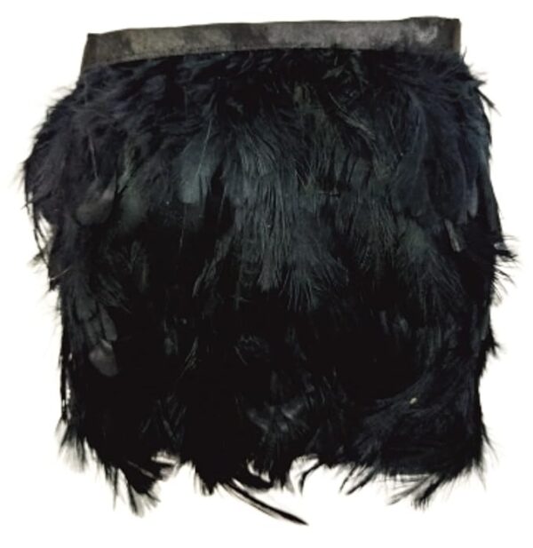 VRB Dec Natural Hackle Pointed Dyed Feathers Trim Fringe Lace Art/Craft/DIY (3-5 Inch) (9 Meters).