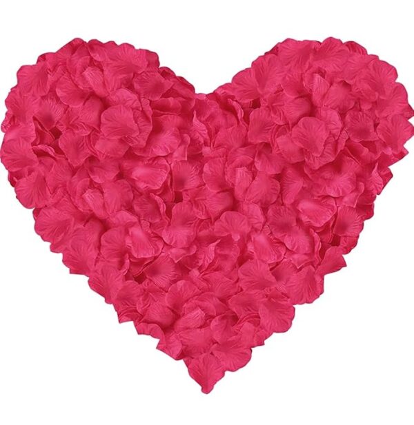 VRB Dec (300pcs Artificial Silk Rose Petals Decoration Wedding Party,Rose Petals Silk Petals Scatter Petals for Pooja Thali, Festival and Events, Home, Table, Badroom, Pooja Room.