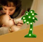 VRB Dec 1pcs Night Light LED Marquee Sign-Baby Light-Battery Operated Nursery Lamp, Decorative Light for Kid's Room/Party/Home/Wall Décor Party Light and Wall Lamp (Pack of 1) (Coconut Tree)