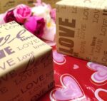 VRB Dec 20pcs Gift Wrapping Paper Sheet/Gift Paper For packing/Gift Papers Sheets/Gift Wrapper/Gift Packing Material Wrapping Paper for Gift Packing Birthday,Anniversary,Diwali,Christmas.(I love U Design)