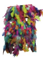 VRB Dec Natural Hackle Pointed Dyed Feathers Trim Fringe Lace Art/Craft/DIY (3-5 Inch) (9 Meters).