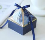 VRB Dec 50 pcs Small Diamond Gift Boxes for Packaging/Gift Boxes for Gifting,hamper boxes for gift empty,gift hamper box for gifting,return Gifting,Chocolates, Dry Fruits, Wedding & Pooja Gifts. (50 Pcs Blue With Ribbon)