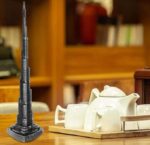 VRB Dec Brass Tm 1 Set for Statue Study Office Desk Decor Showpiece Gift Decoration Accessories Items Decorative Showpeice Home (Burj Khalifablack,Gold)