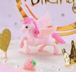 VRB Dec 4Pcs Miniature Decor Items/Miniature/Miniature Toys for Garden,Toys for Garden/Miniature Garden Accessories for Home Decor,Figurines, Cake Decoration Items (Unicorn - 4Pcs)