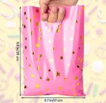 VRB Dec 48 pcs Foil Guddy bags, return gift bags for kids birthday, Happy Birthday Party Return Gift Bags For Boys and Girls, Colorful Gift Bags (48 pcs Mini Star Design)