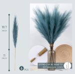 VRB Dec™ 3 Pcs Artificial Pampas Grass Sticks | Faux Flowers for Vases | Decoration Items for Living Room Vase Office, Bedroom, Balcony Table, Diwali Decoration tems Corner