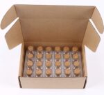 VRB Dec 60pcs Mini/Tiny Glass Jars With Wood Cork Stoppers,Wishing/Message Bottle For Decorations Lovely Small Wish Bottle Tiny Clear Empty Wishing Message Vial With Cork Jars