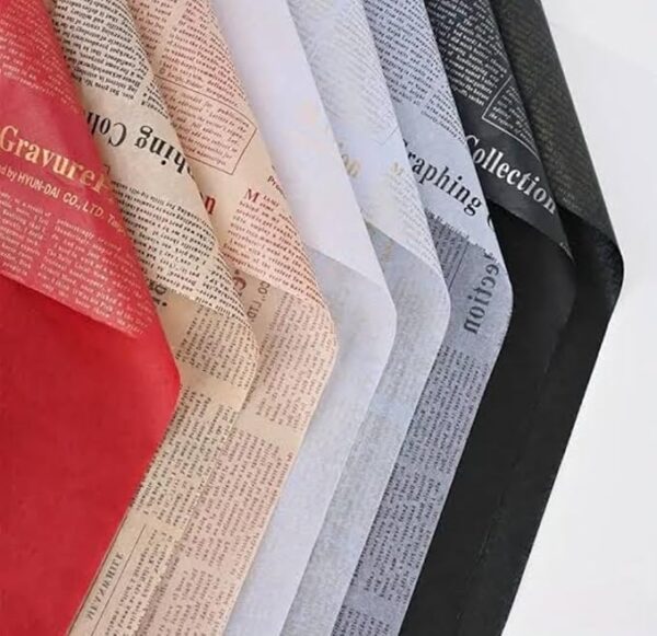 VRB Dec 20pcs Gift Wrapping Paper Sheet/Gift Paper For packing/Gift Papers Sheets/Gift Wrapper/Gift Packing Material Wrapping Paper for Gift Packing Birthday,Anniversary,Diwali,Christmas.(Newspaper Print)