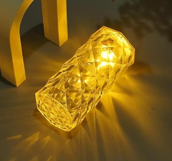 VRB Dec 3pcs Pillar Candles Acrylic Flameless & Smokeless Decorative Candles Led Tea Light Candle Perfect for Gifting, Home,Diwali, Christmas,Decorative Candles,Birthday (Model - 3)