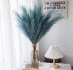 VRB Dec™ 3 Pcs Artificial Pampas Grass Sticks | Faux Flowers for Vases | Decoration Items for Living Room Vase Office, Bedroom, Balcony Table, Diwali Decoration tems Corner