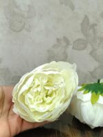 VRB Dec 12 Pcs Artificial Fabric Pheony Rose Fake Flowers Water Floating Flowers,Festival and Events, Home, Table, Bedroom, Pooja Room Decoration Items and DIY (Light Pink (Pack of 12pcs)) (Copy)