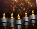 VRB Dec 24 Pcs Acrylic Flameless & Smokeless Decorative Candles Led Tea Light Candle Perfect for Gifting, Home, Birthday, Diwali, Christmas,Decorative Candles,Birthday (Metallic Silver)