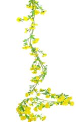 VRB Dec 1 Pcs Artificial Flowers Vine Silk Daisy Garland Fake Ivy,(6 ft Long) Wedding Decorations Diwali/Ganpati/Christmas Decorations Fake Daisy Floral Vine Silk Hanging Flower for Home.