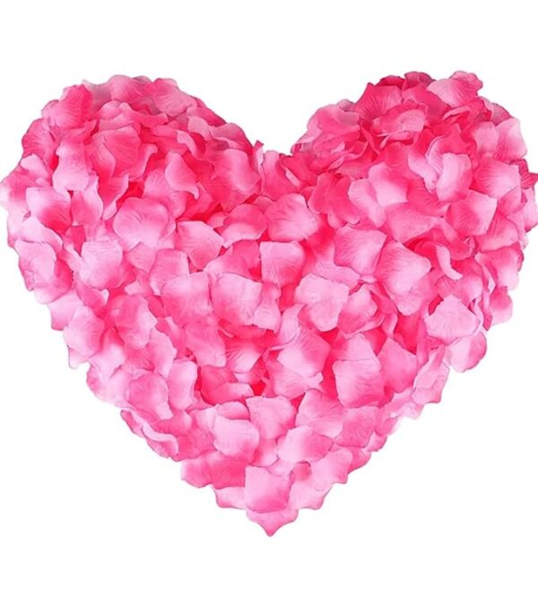 VRB Dec (300pcs Artificial Silk Rose Petals Decoration Wedding Party,Rose Petals Silk Petals Scatter Petals for Pooja Thali, Festival and Events, Home, Table, Badroom, Pooja Room.